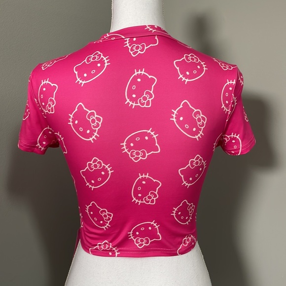 HELLO KITTY CROP TOP T-SHIRT - Picture 4 of 11